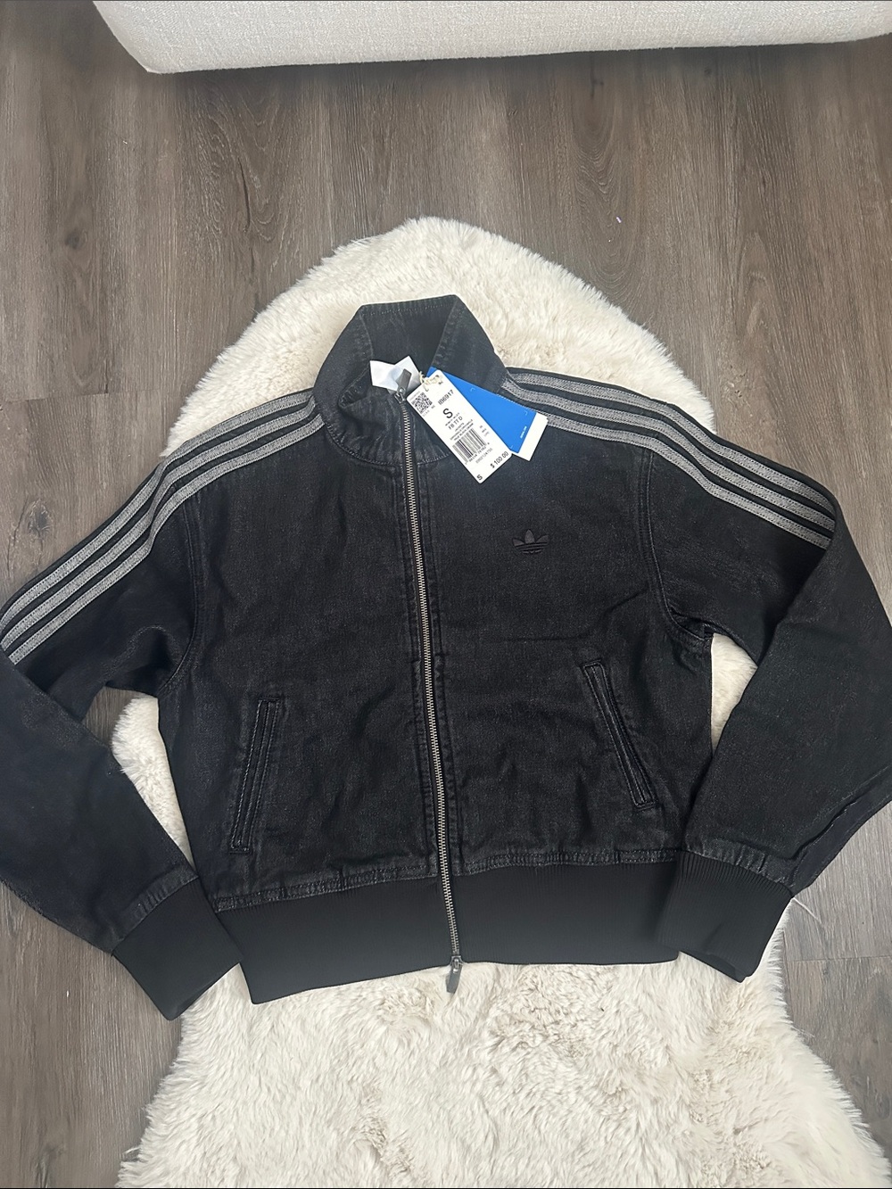 adidas Originals Women's Firebird Denim Track Top size S